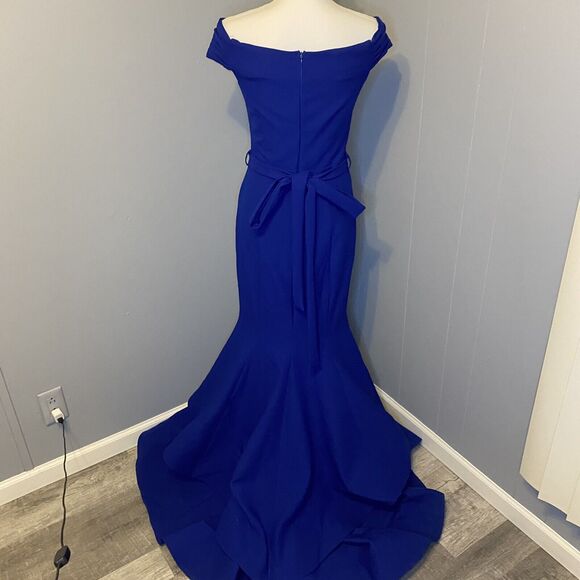 Royal Blue Long Formal Sleeveless Dress Prom Gown - Picture 9 of 12